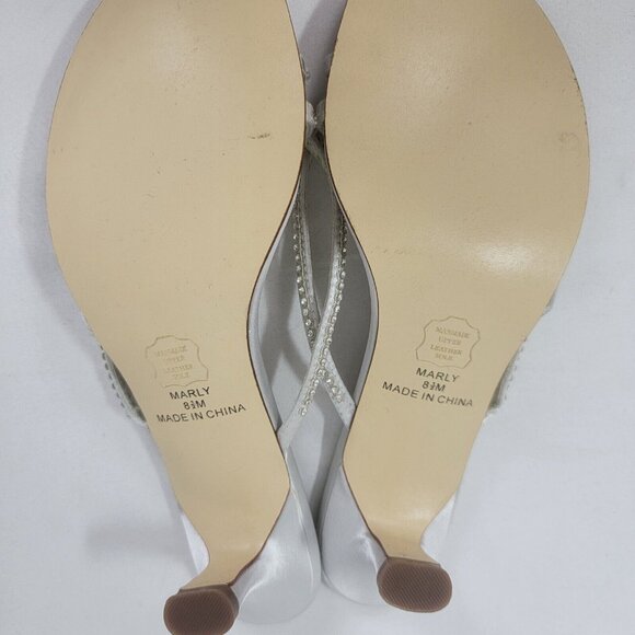 Michaelangelo Michael Angelo Heels shoes Heel MARLY Women's Size 8.5 sequins - Picture 8 of 10